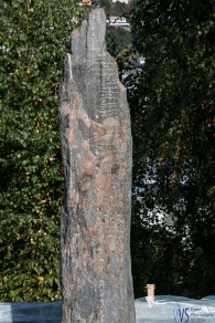 Beside the chuch stands a rune stone from aprox. year 1100. The inscripton says: "King Olav shot between these stones".
